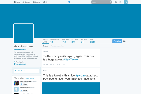 Twitter-interface