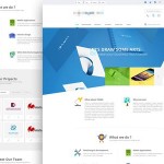 Шаблон одностраничного сайта интернет-агенства