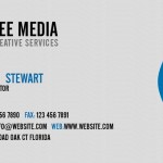 Макет элегантной визитки