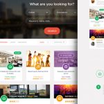 Креативный макет блога во flat стиле