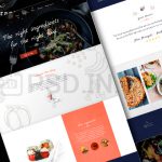 Легкий landing page макет для сайта ресторана
