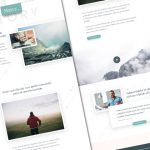 Легкий landing шаблон для блога