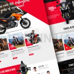 Макет для сайта мото туров