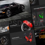 Макет для сайта автомобильных аксессуаров