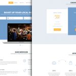 Макет Flat шаблона бизнес сайта