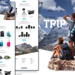 Макет сайта туристического магазина