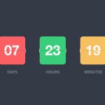 Макет счетчика во Flat стиле