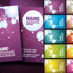 Макет стильной визитки