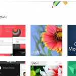 Минималистический макет для сайта портфолио