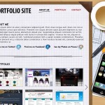 Одностраничный макет сайта для портфолио