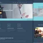 Макет шаблона бизнес тематики во flat стиле