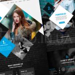 Современный макет сайта портфолио для фотографа