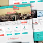 Стильный макет корпоративного сайта