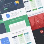 Светлый, современный landing page макет
