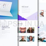 Светлый макет для бизнес сайта