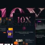 Темный макет сайта для портфолио